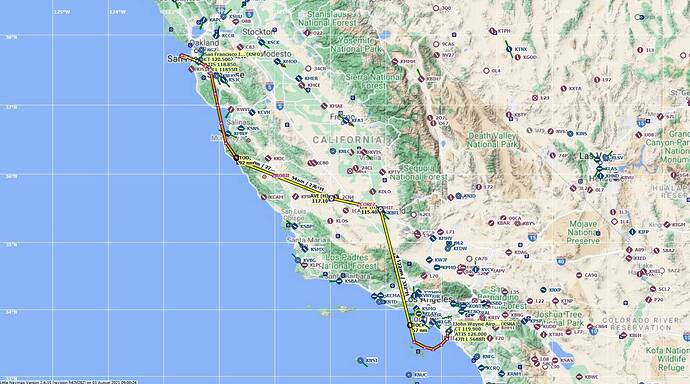 VF038 IFR KSNA John Wayne Intl to KSFO San Francisco Intl
