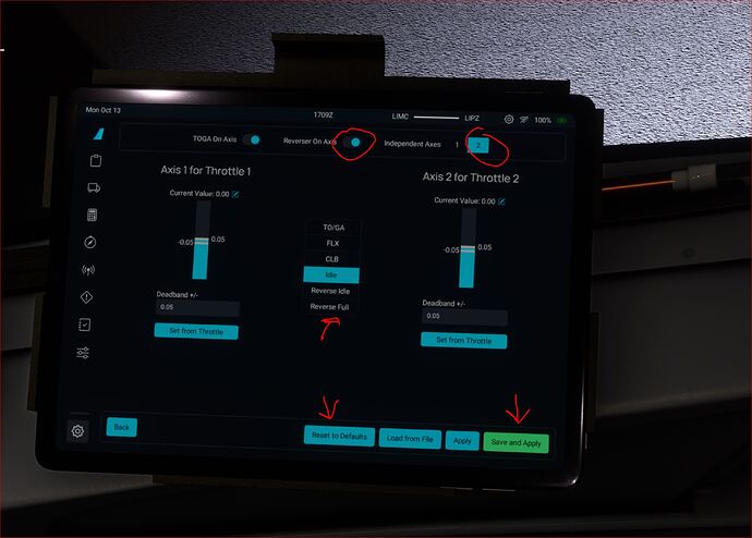 A320 FBW EFB thrust settings FS 2020