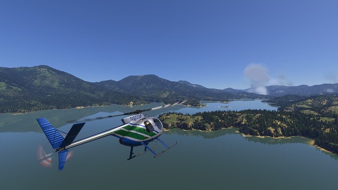 Twirling around Shasta Lake