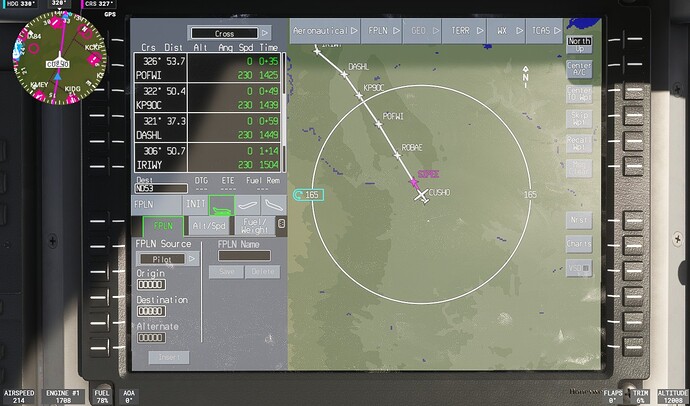 PC12 Flightplan delete - User Interface & Activities - Microsoft Flight ...
