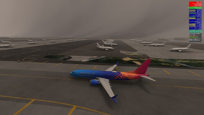 0 Hong Kong Taxi Thunderstorm (VHHH) - Boeing 737 Max 3