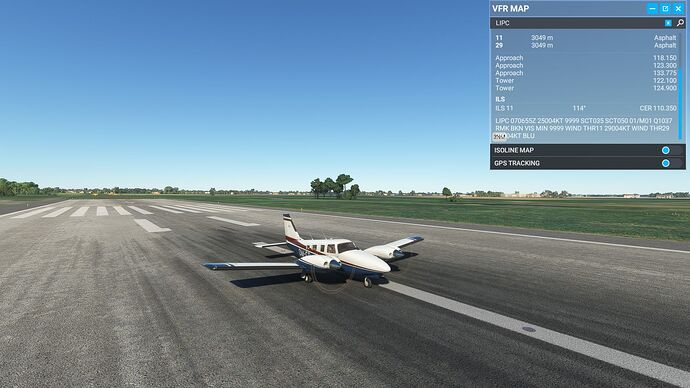Cervia Italy VFR map