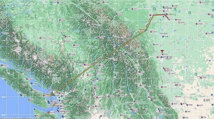 VF039 IFR CYVR Vancouver Intl to CYEG Edmonton Intl