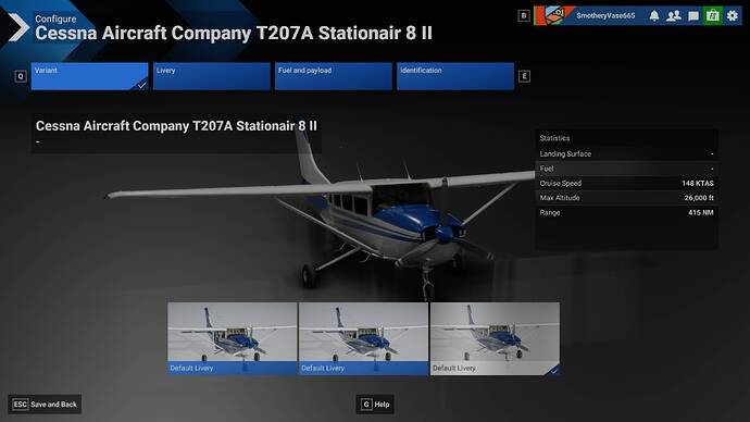 Cessna T207A Stationair 8 Livery 3