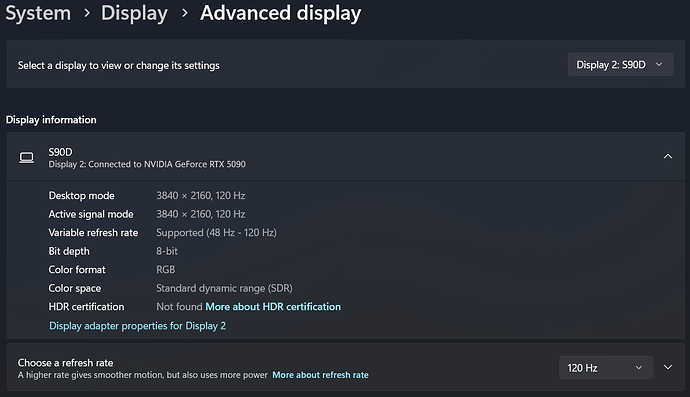 4 Windows Display Advanced Refresh, VRR