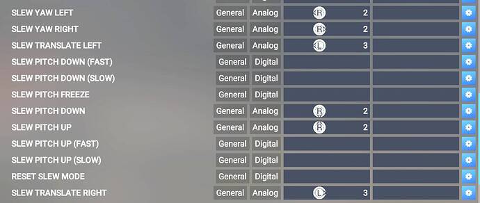 Slew Settings Left - Right 2