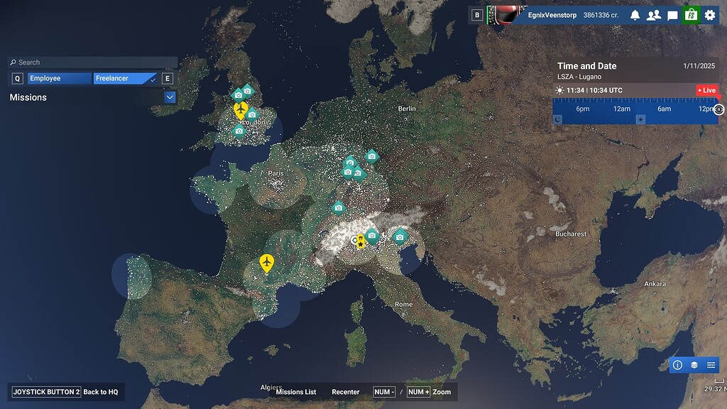 Career Mode mission map does not show all available mission types on ...
