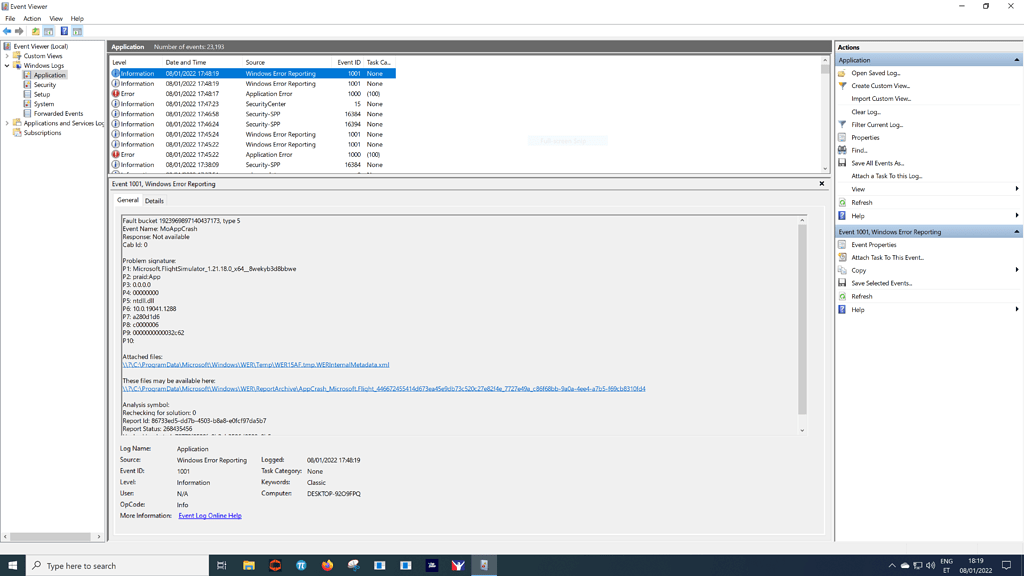 CTD in menu shortly after launch. Microsoft GamingServices crashes ...