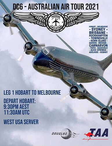 Aussie Air Tour Leg 1