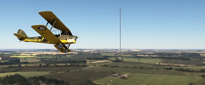 N6635 with Belmont Transmitter Behind