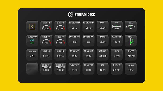 Phenom 300E Stream Deck Profile