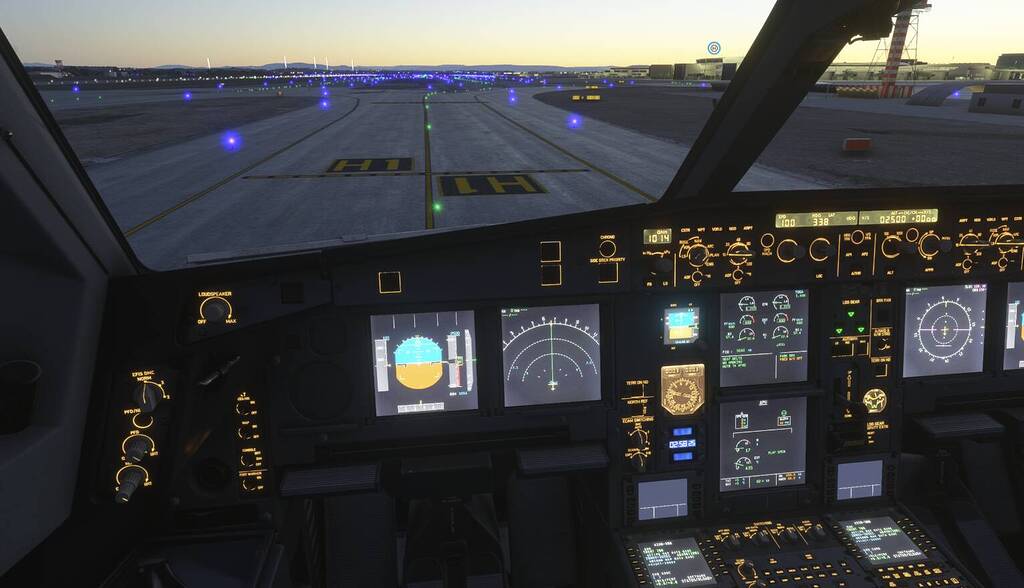 The screen in the aircraft cockpit is too bright during sunrise or ...