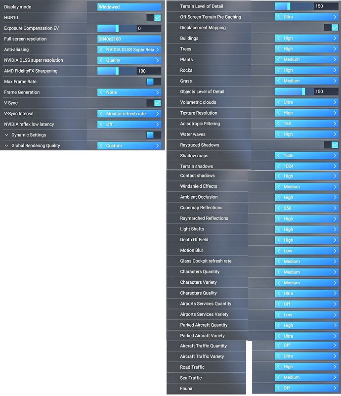 MSFS 2024 Graphics Settings SU3