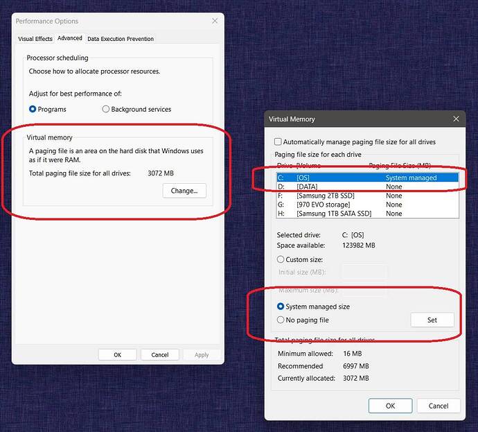 W11 VM managed setting