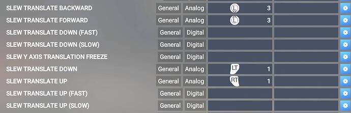 Slew Settings Left - Right 1