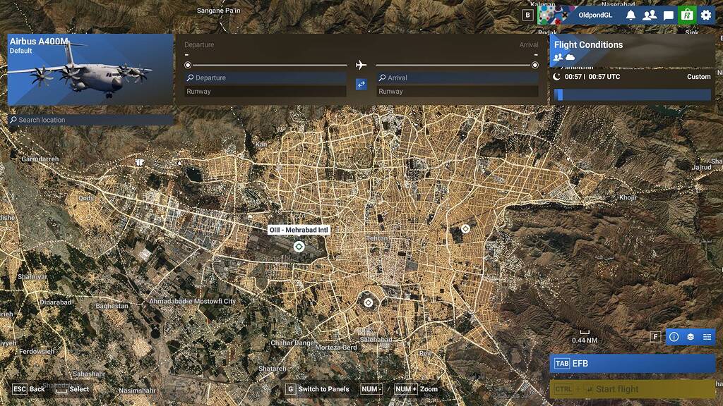 OIII Mehrabad Tehran Ready for Takeoff Facing wrong way - Scenery ...