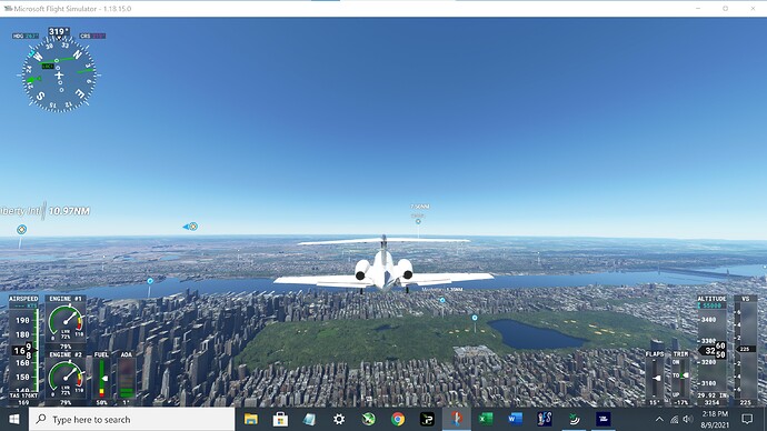 new KJFK - 4K - Ultra - OBJ & Terrain LODs = 9 - GTX 1660 TI, i9-9900K, 64 GB