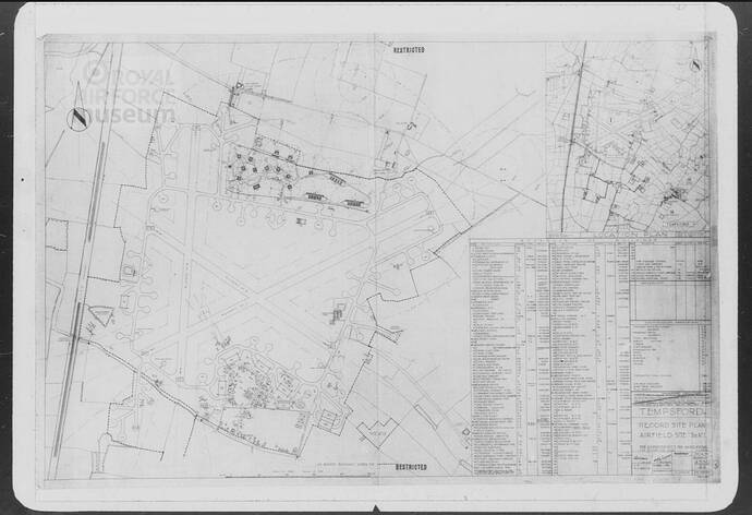Air Ministry Plan Tempsford