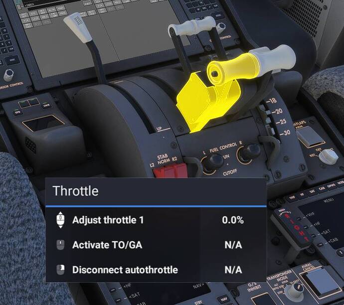 787 Throttle buttons (from official manual) no longer clickable in
