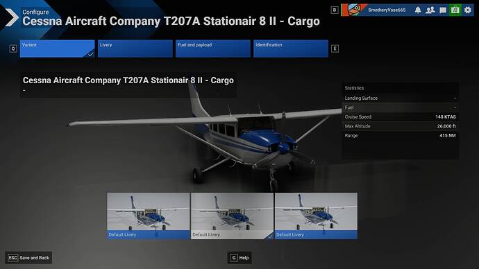 Cessna T207A Stationair 8 Livery 2
