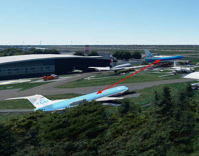 Fokker 100 kleuren Lelystad