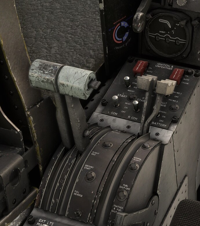 OV-10 Power Levers - X56 Idle Pos