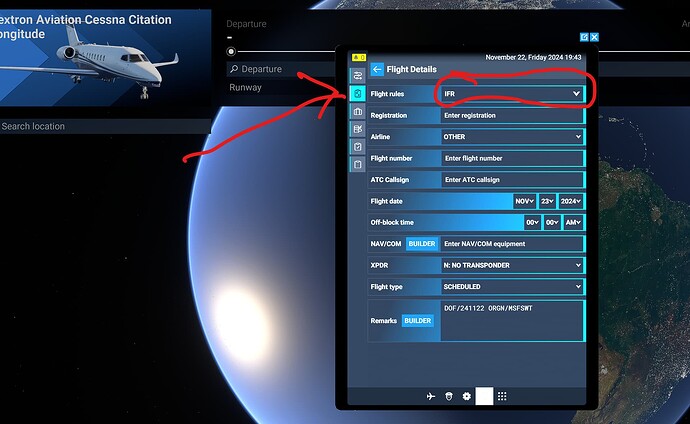 EFB Flight  type