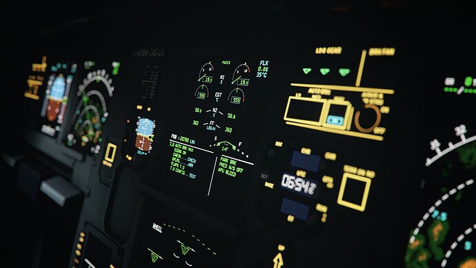 A320 Upper ECAM DoF Upscale