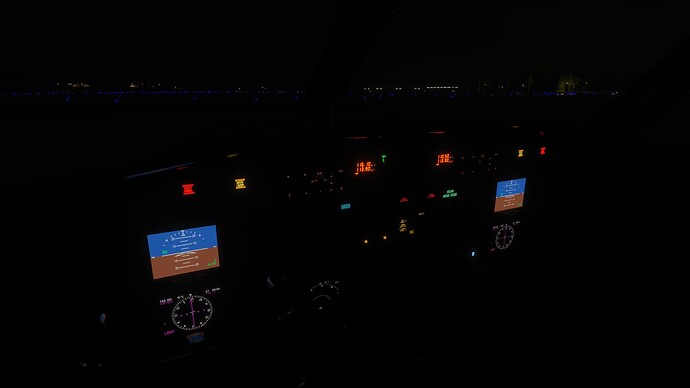 Saab 340 Panel Lights (Engines Started)