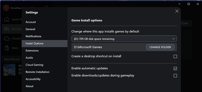 XBox Install Location