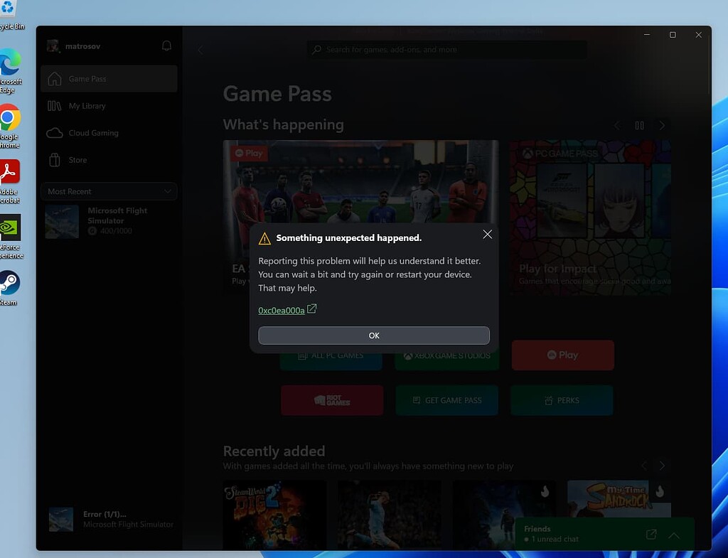Cannot launch game from Xbox app nor directly from windows - Install ...