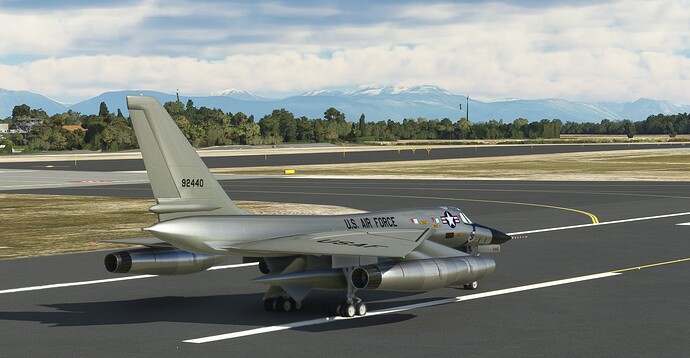 B58 on the runway