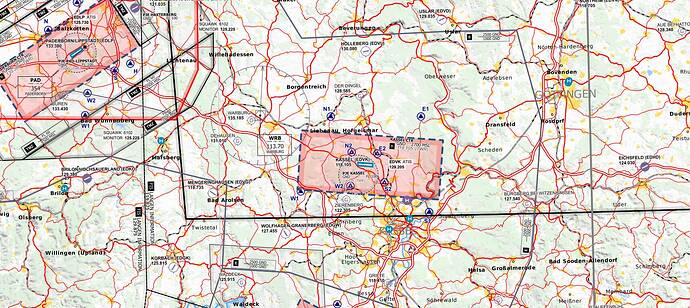 Germany VFR map 1