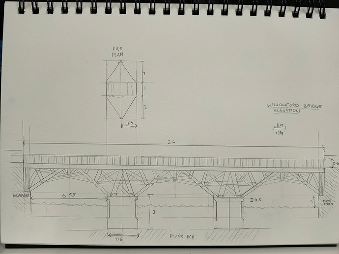 Willowford Bridge Span Elevation
