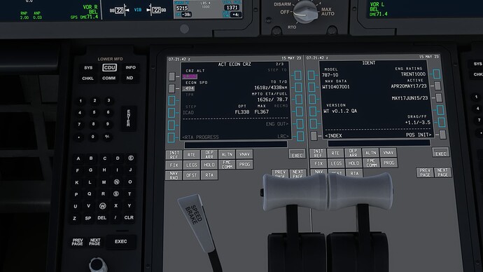 Setting a cruise altitude close to the max cruise altitude sets