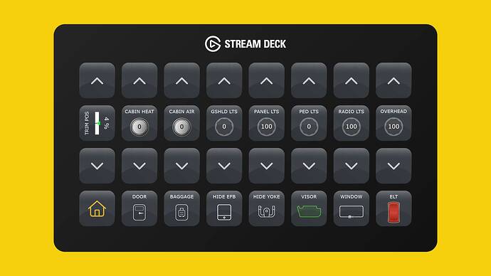 Cessna 172 Skyhawk Stream Deck Profile