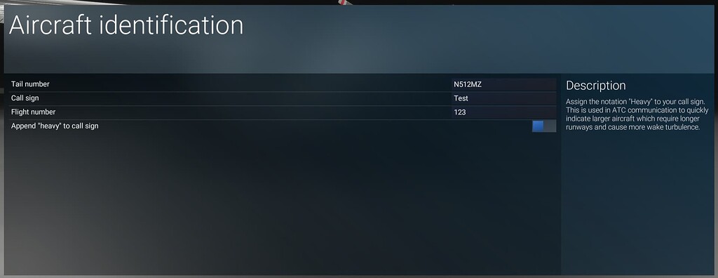 Aircraft Identification Configuration Always Resets - Resolved ...