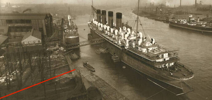 Mauretania at Wallsend