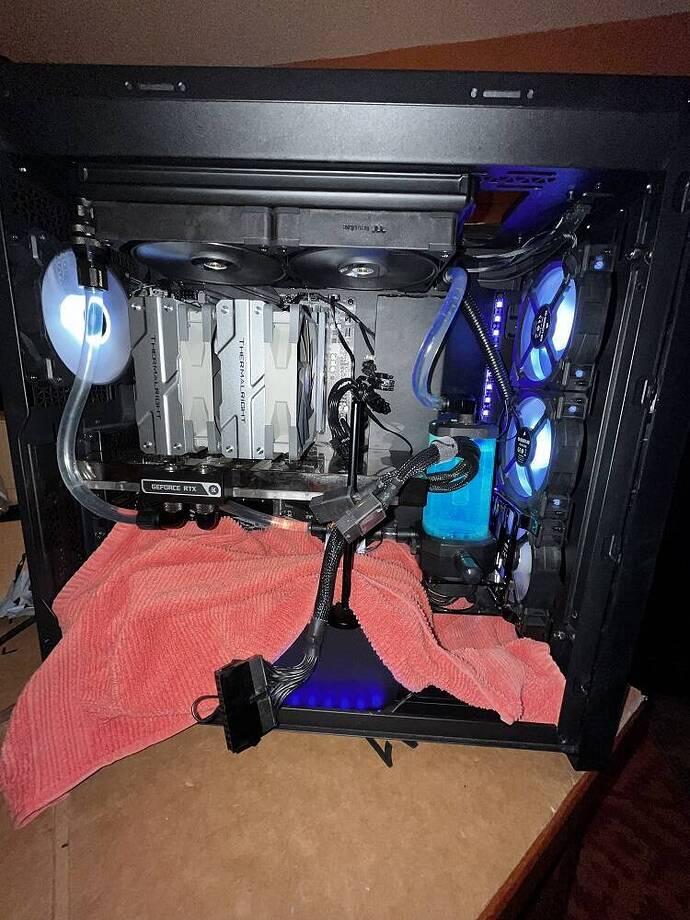 New radiator final fill test