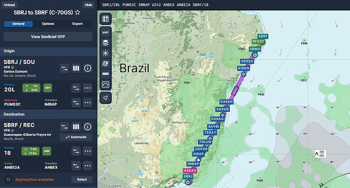 Leg 16 - SBRJ to SBRF - 01 plan