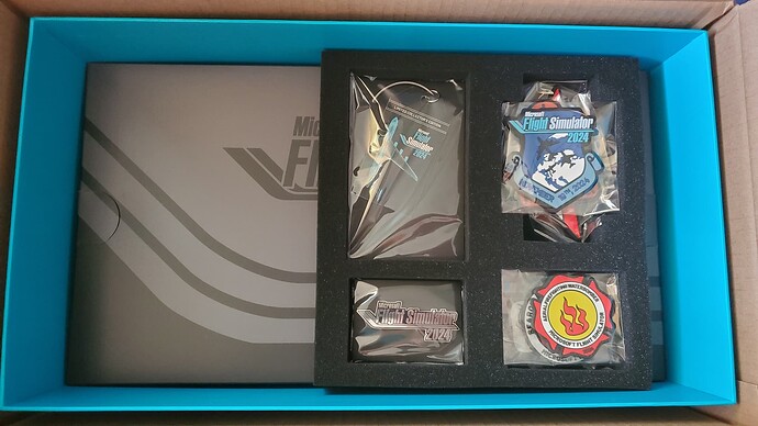 Flight tag keychain, logo pin, patches