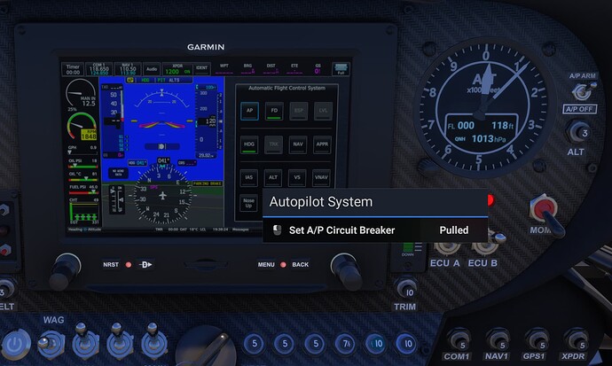 Zlin Norden - Norden Flight Mode Annunciator doesn't display Autopilot 2
