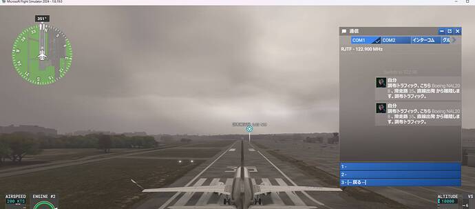 cho-hu  ATC BUG  no runway selection