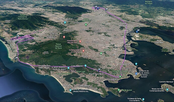 Flight path.