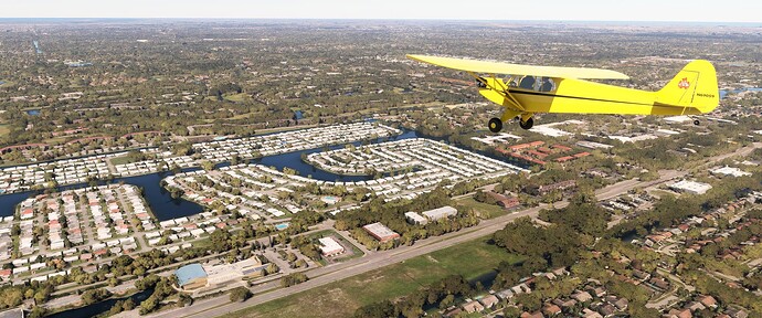 Cub Over N6202C Emergency Landing Site