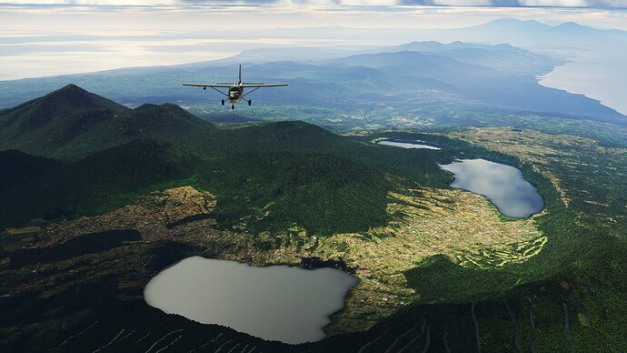 Mt Bratan, Danau Bratan, Danau Buyan, Bali, Indonesia