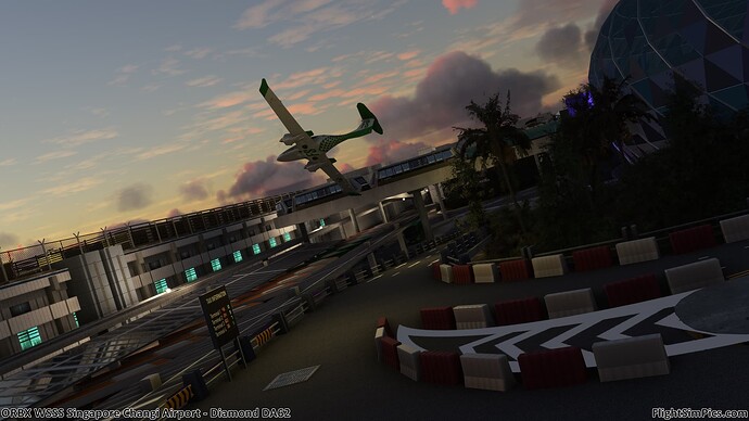 c 20240102 as ORBX WSSS Singapore Changi Airport Diamond DA62 106 best detail