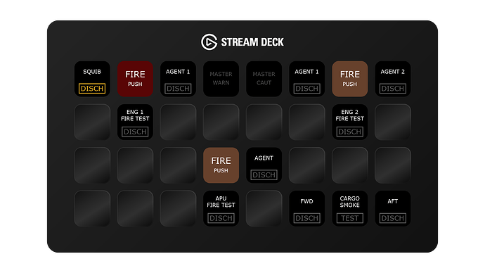 Mock - Fenix Airbus A320 - Fire
