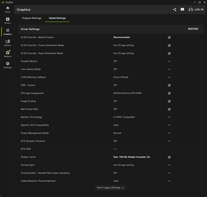 2 NVIDIA Graphics Global