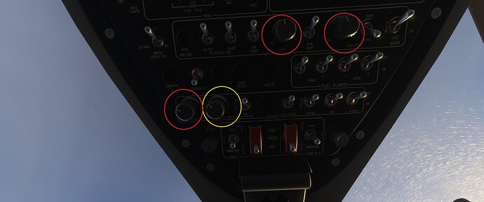 MSFS 2025 H135 1.5.27.0 Instrument Light scoll backwards